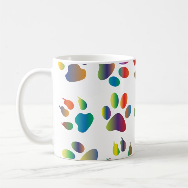 Colorful prismatic rainbow animal kaffeetasse (Links)