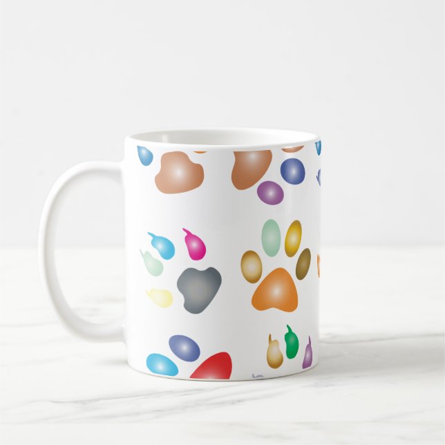 Colorful prismatic rainbow animal kaffeetasse (Links)