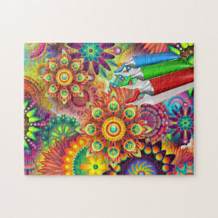 Colorful Psychedelic Puzzle