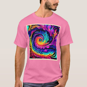 Colorful Psychedelic Spiral Art T-Shirt