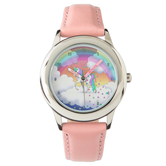 Colorful Rainbow Armbanduhr (Vorderseite)