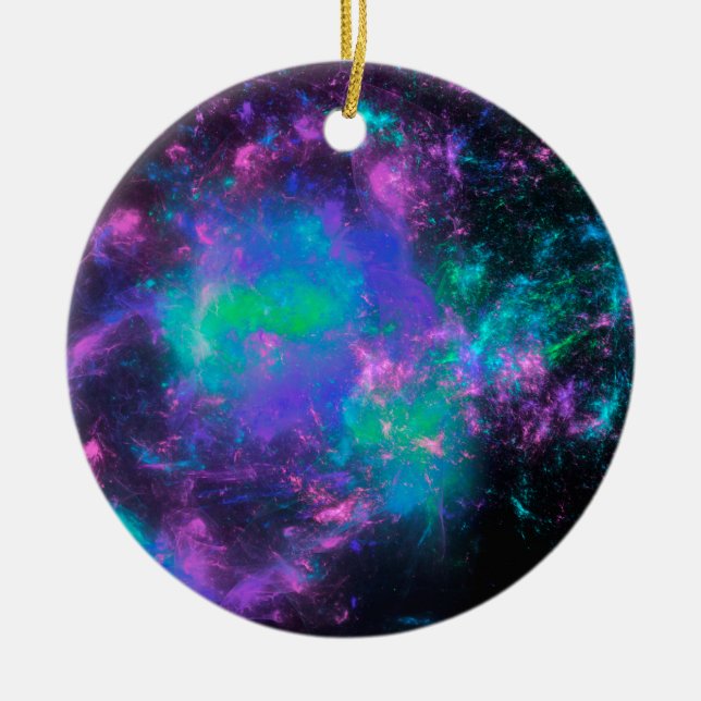 colorful rainbow fractals keramikornament (Vorne)