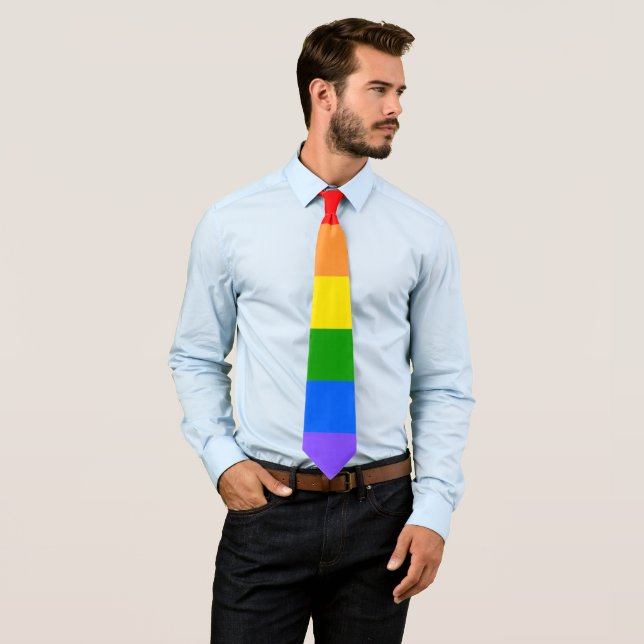 Colorful Rainbow Krawatte (Beispiel)