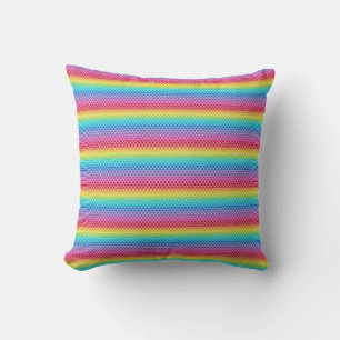 Colorful Rainbow Mermaid scales Kissen