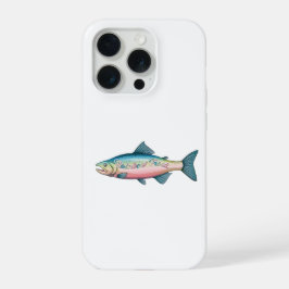Colorful Rainbow Trout Fishing Gift iPhone 15 Pro Hülle