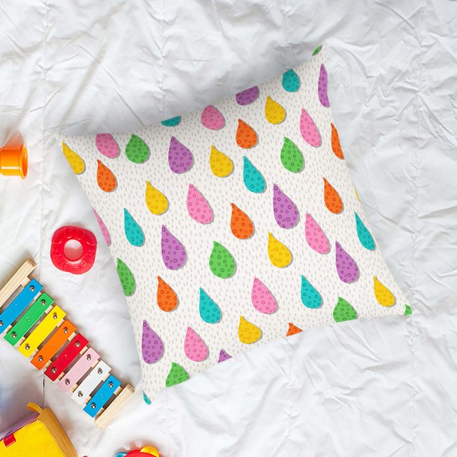 Colorful Raindrops Kissen (Von Creator hochgeladen)