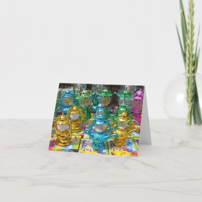 Colorful Ramadan Lantern Note Card Karte (Vorderseite)