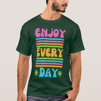 Colorful Retro Aesthetic Quote retro T-Shirt