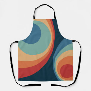Colorful retro Circles Design Schürze