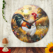 Colorful Rise and Shine Rooster