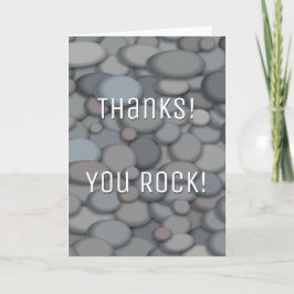 Colorful River Rock Danke Karte