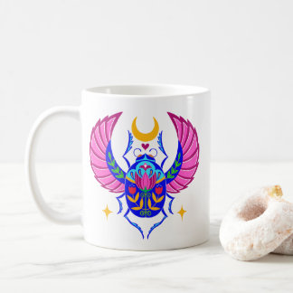 Colorful Scarab Folklorekunst Tasse