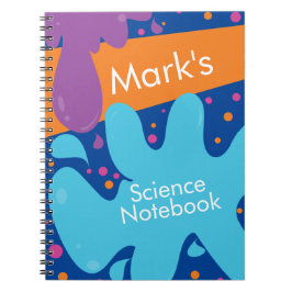 Colorful Science Labrador Chemistry Slide Notebook Notizblock