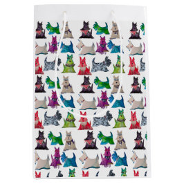 Colorful Scotties Mittlere Geschenktüte