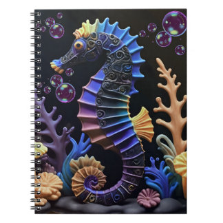  Colorful Seahorse Notizblock