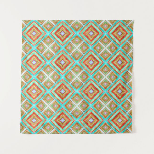 Colorful seamless pattern backgroundabstract, art, wandteppich (Vorderseite)