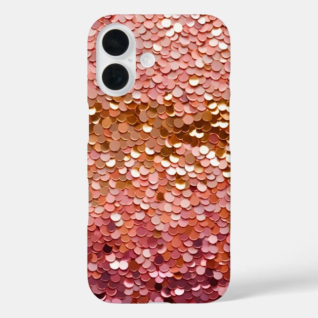 Colorful Sequin Art iPhone Case (Rückseite)