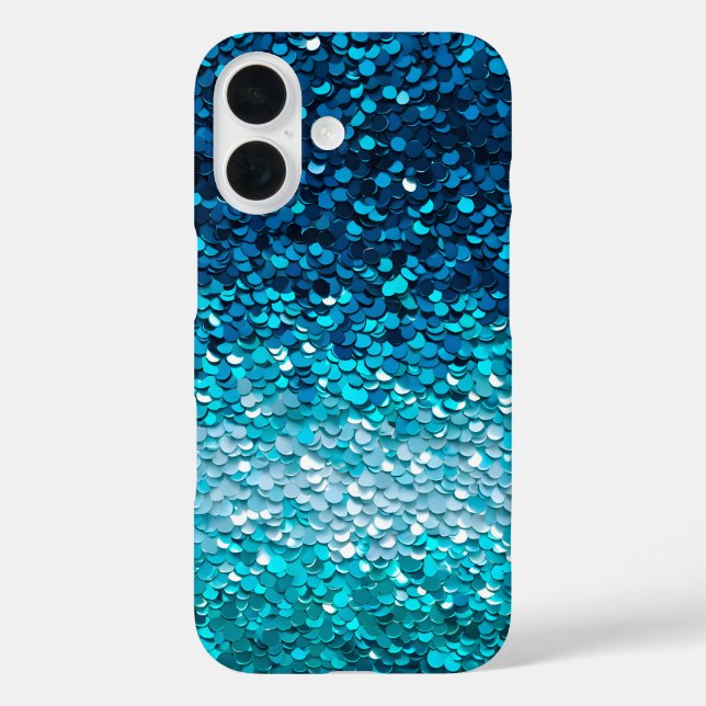 Colorful Sequin Art iPhone Case (Rückseite)
