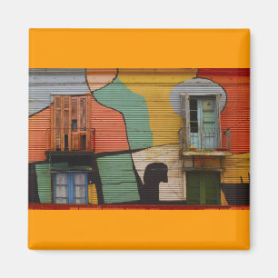 Colorful Shacks Buenes Aires Argentinien Magnet