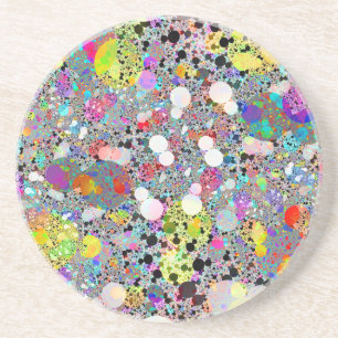 Colorful Shiny Stones Terrazzo Coaster Getränkeuntersetzer