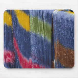 Colorful silk threads, Mandalay, Myanmar Mousepad