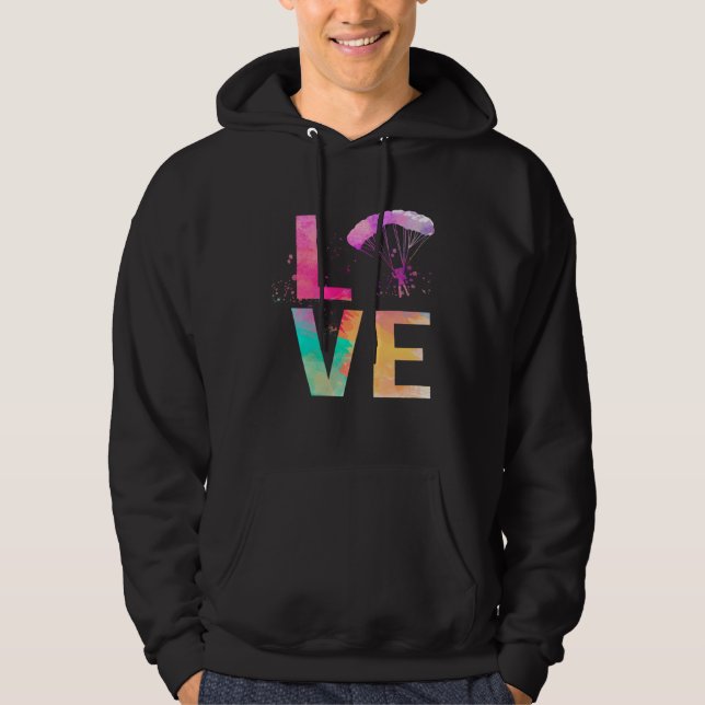 Colorful Skydiving Mom  Skydiving Hoodie (Vorderseite)