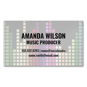 Colorful Sound Bar Equalizer Magnetische Visitenkarte