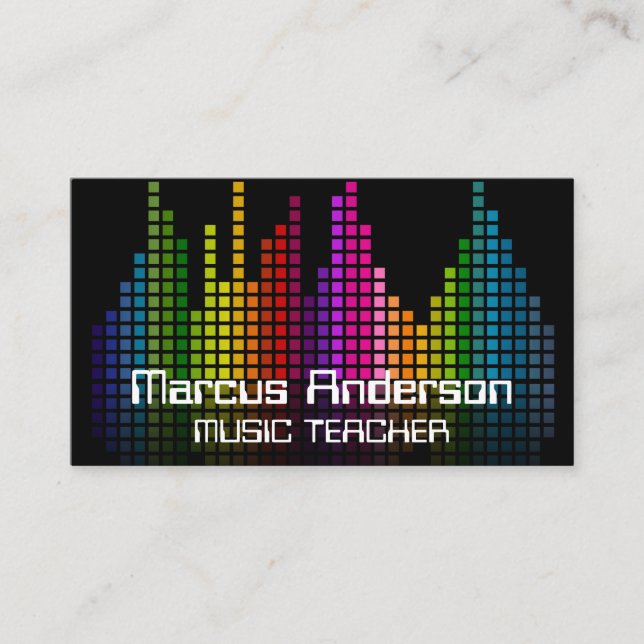 Colorful Sound Bar Equalizer Visitenkarte (Vorderseite)
