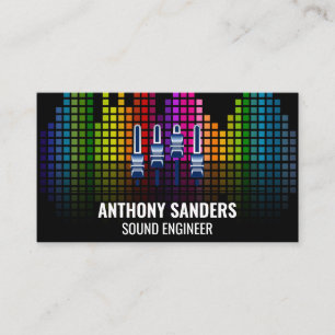 Colorful Sound Bar Equalizer Visitenkarte