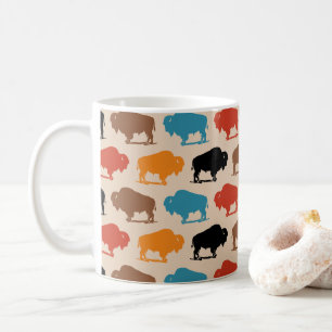Colorful Southwestern Buffalo Muster Kaffeetasse