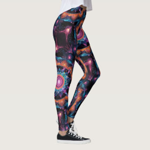 Colorful Space Mandala Leggings