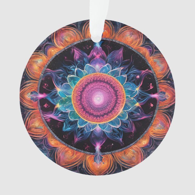 Colorful Space Mandala Ornament (Vorderseite)