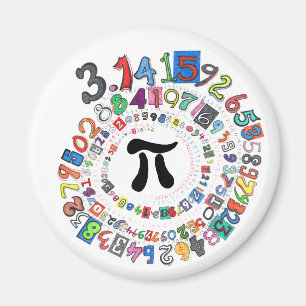 Colorful sPiral of Pi berechnet Magnet