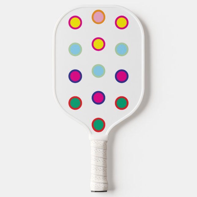 Colorful Spots Pickleball Paddle (Vorderseite)