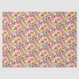 Colorful Spring Floral Garden Gift Wrapping Paper Seidenpapier