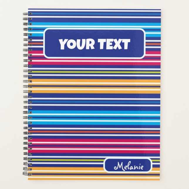 Colorful Spring Picnic rainbow Classic retro  Planer (Vorderseite)