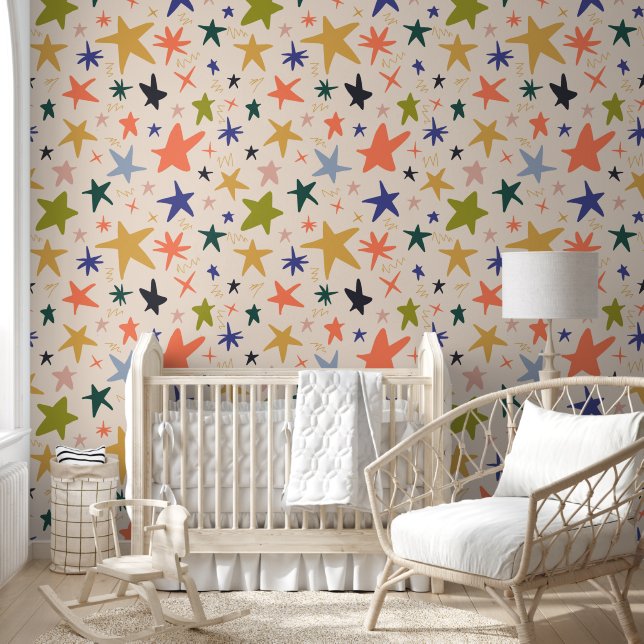 Colorful Star pattern for Your Kid Room Tapete (Kinder)