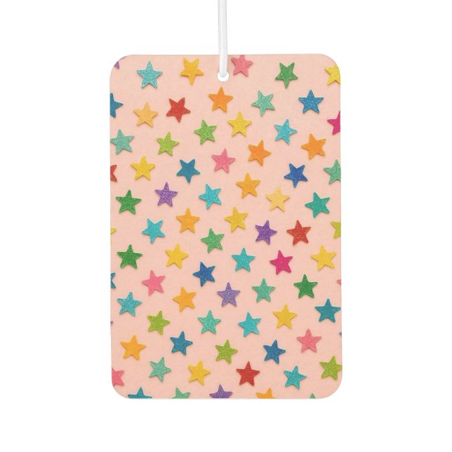 Colorful stars air freshener. autolufterfrischer (Vorderseite)
