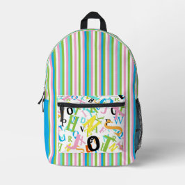 Colorful Stripes  Bedruckter Rucksack