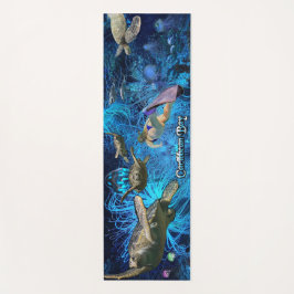 Colorful Stylish Sea Life Yogamatte