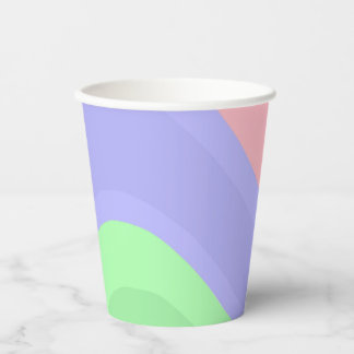 Colorful Swirl Pappbecher