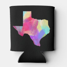 Colorful Texas Koozie