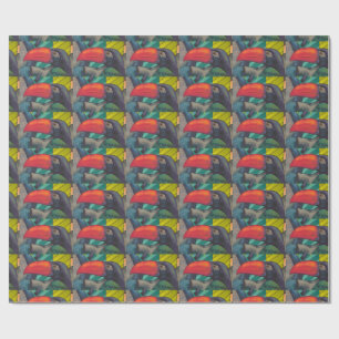 Colorful Toucan Graffiti Geschenkpapier
