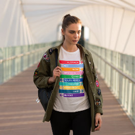 Colorful Travel Bucket T-Shirt
