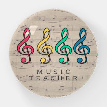 Colorful Treble Clef Music Teacher