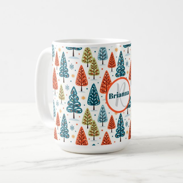 Colorful Trees Kaffeetasse (Vorderseite Links)
