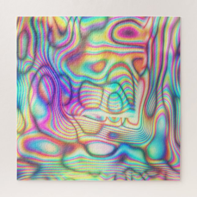 Colorful Trippy Holo Holographic Puzzle (Vertikal)