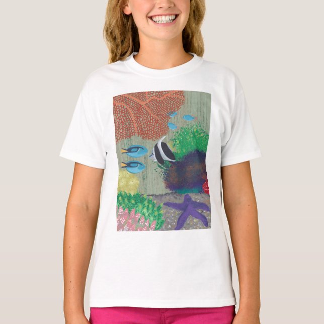 Colorful Tropical fish painting Tees (Vorderseite)