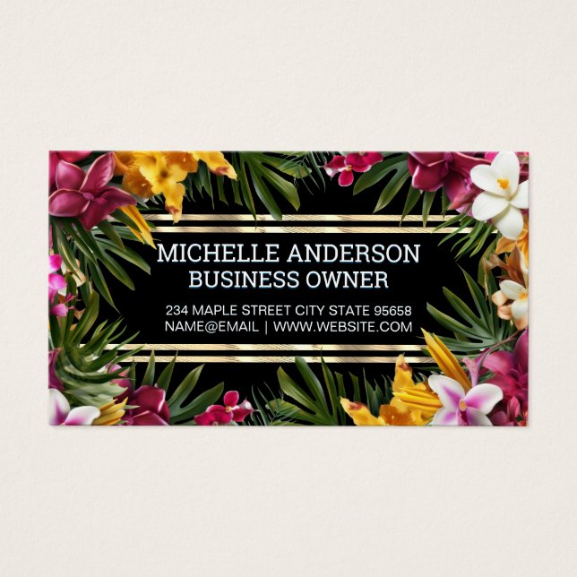 Colorful Tropical Flowers (Vorderseite)