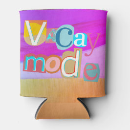 Colorful Unique Retro Vacay Mode Dosenkühler